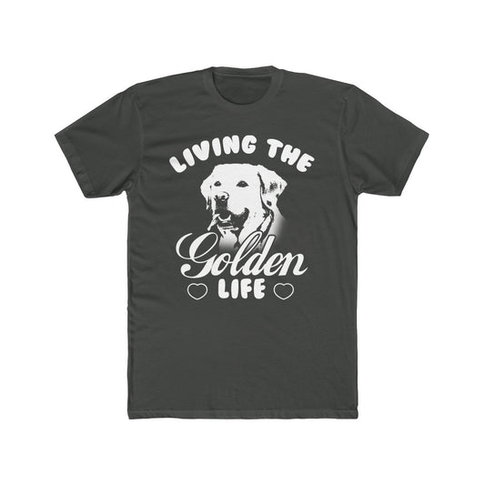Living The Golden Life T-Shirt Golden Retriever Dog Gift Tee