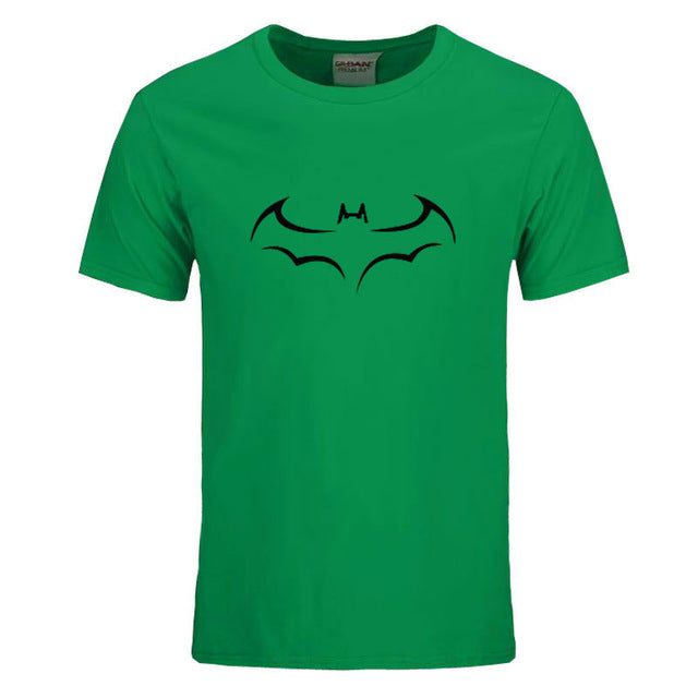 RUMEIAI 100% COTTON men t shirt casual short sleeve t-shirt for men batman print men T shirt crewneck mens tee shirt