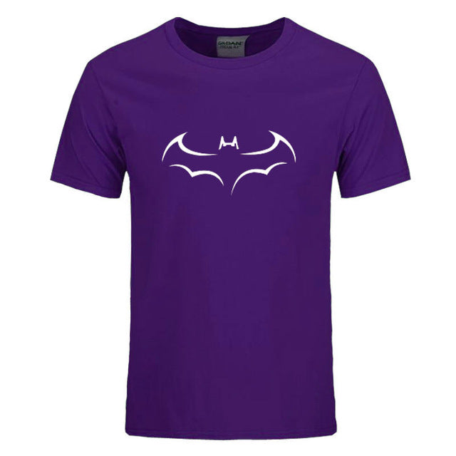 RUMEIAI 100% COTTON men t shirt casual short sleeve t-shirt for men batman print men T shirt crewneck mens tee shirt