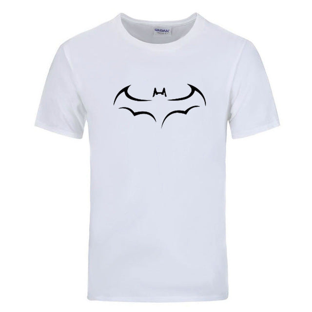 RUMEIAI 100% COTTON men t shirt casual short sleeve t-shirt for men batman print men T shirt crewneck mens tee shirt