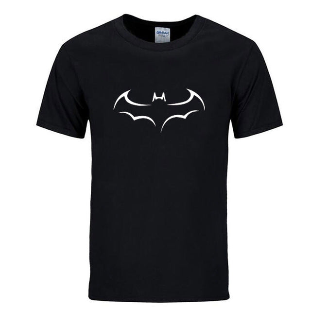 RUMEIAI 100% COTTON men t shirt casual short sleeve t-shirt for men batman print men T shirt crewneck mens tee shirt