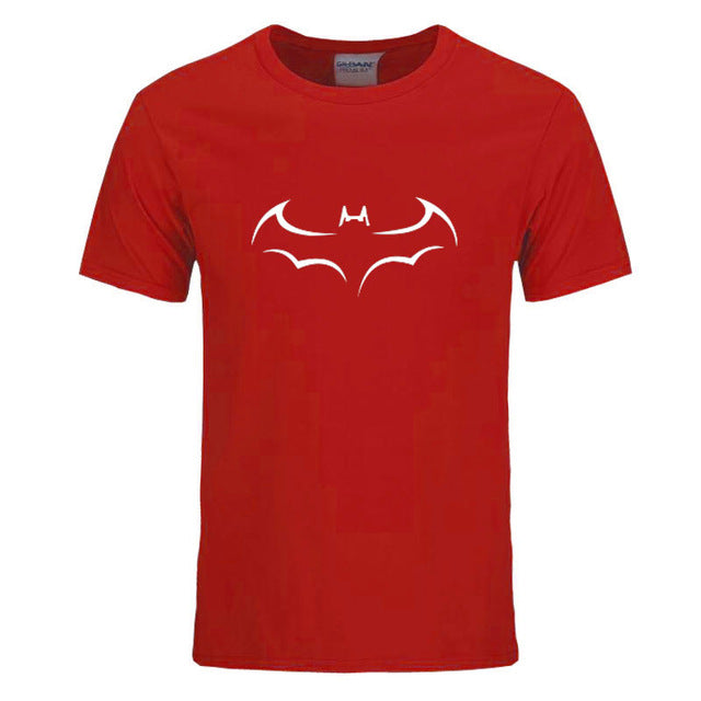 RUMEIAI 100% COTTON men t shirt casual short sleeve t-shirt for men batman print men T shirt crewneck mens tee shirt