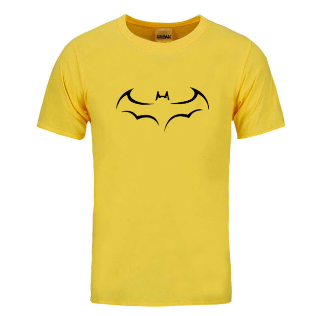 RUMEIAI 100% COTTON men t shirt casual short sleeve t-shirt for men batman print men T shirt crewneck mens tee shirt