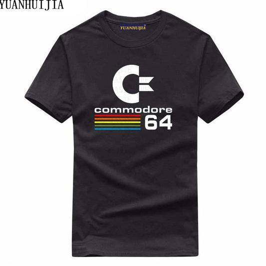 Summer Commodore 64 T Shirts C64 SID Amiga Retro 8-bit Ultra Cool Design Vinyl T-shirt Mens Clothing With Short Sleeve